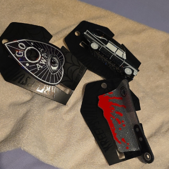 Halloween Theme Enamel Hair Clips - Picture 1 of 5
